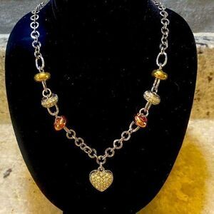 - Women’s Park Lane cubic Zirconia 17 inch heart‎ Pendant necklace